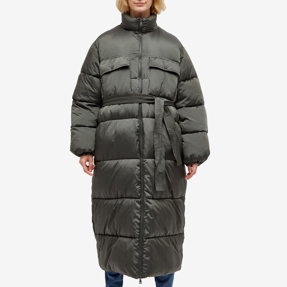 Good American Long Line Belted Puffer Jacket size 1 S